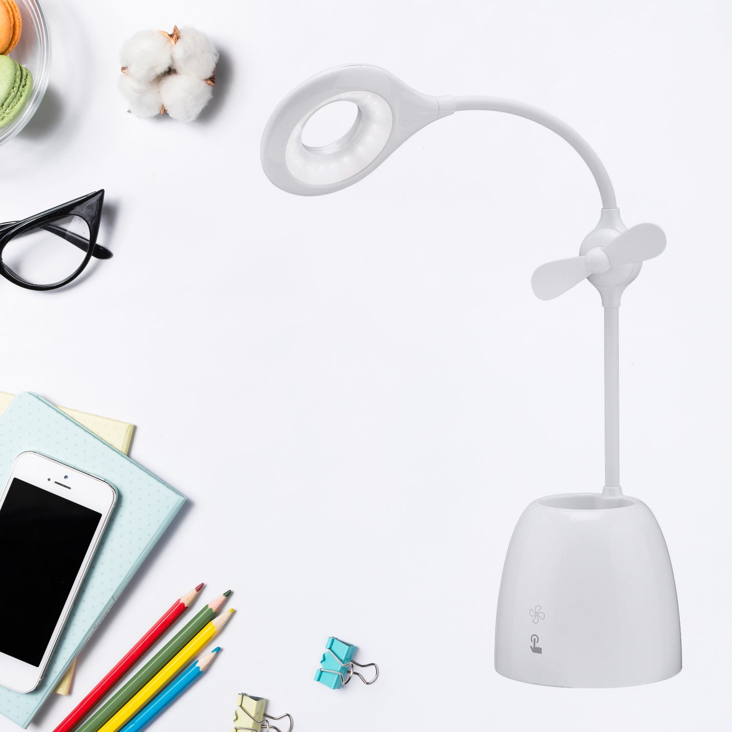 6891 Rechargeable LED, LED Desk Lamp with Pen Container Fan, Interior Lighting for Study, Children's Room, Bedroom or Office, Perfect for Emergency, Study, Reading and Home USB Cable Included 6891 Rechargeable LED, LED Desk Lamp with Pen Container Fan, Interior Lighting for Study, Children's Room, Bedroom or Office, Perfect for Emergency, Study, Reading and Home USB Cable Included